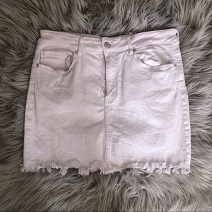 White Denim Skirt Size 28